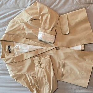 Tan Ann Taylor Blazer with Button Detail